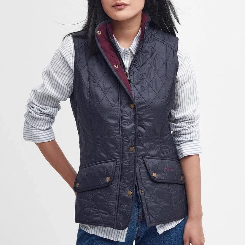 Barbour Fleece Lined Quilted Cavalry Gilet Vest
